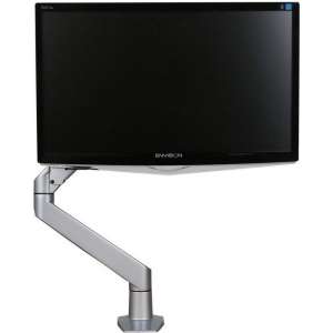 Filex Monitorarm Devon Enkel HD Gas tot 22Kg, zilver