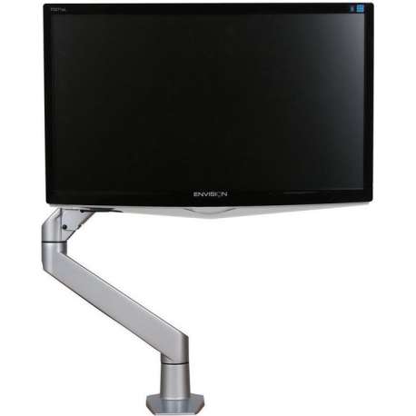 Filex Monitorarm Devon Enkel HD Gas tot 22Kg, zilver