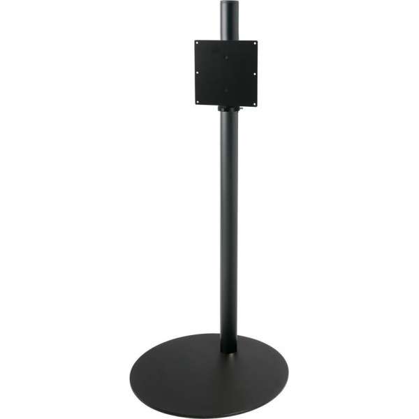 Cavus zwarte vloerstandaard met zwarte voet voor schermen tot 32 inch - 100 cm hoog