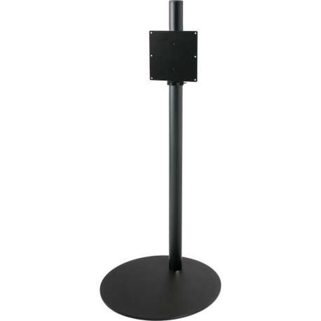 Cavus zwarte vloerstandaard met zwarte voet voor schermen tot 32 inch - 100 cm hoog
