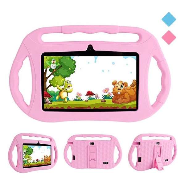 Kindertablet - tablet 7 inch - 16 GB - vanaf 2 jaar - leerzame tablet voor kinderen - Bluetooth - Wifi - spellen - camera - Roze Kindertablet - tablet 7 inch - 16 GB - vanaf 2 jaar - leerzame tablet voor kinderen - Bluetooth - Wifi - spellen - camera - Roze