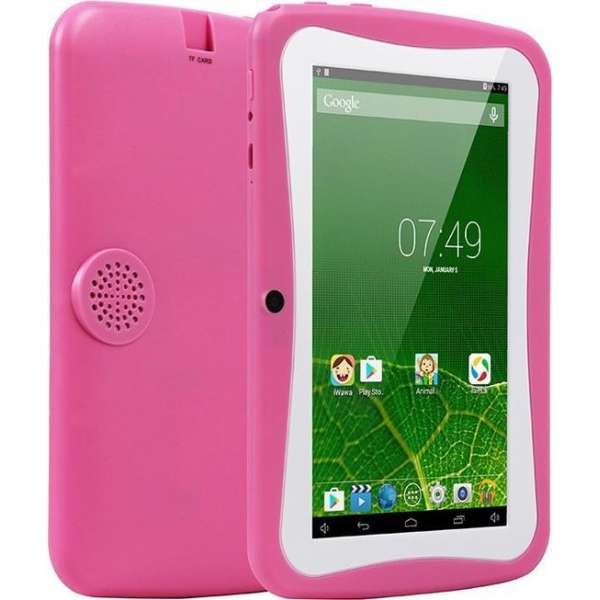 Woegel Kindertablet – 8GB – 7 inch – Android 4.4.2 - roos Woegel Kindertablet – 8GB – 7 inch – Android 4.4.2 - roos
