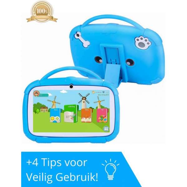 Luxies Tablets Extra Beschermhoes - Kindertablet - Kindercomputer - Kinder Tablet - 16GB - Android 9.0 - 7 Inch - Blauw Luxies Tablets Extra Beschermhoes - Kindertablet - Kindercomputer - Kinder Tablet - 16GB - Android 9.0 - 7 Inch - Blauw