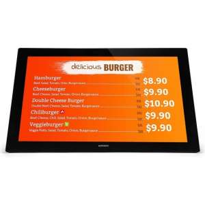 Ermeco 23,6 inch Tablet met Android 8 voor Professioneel 24/7 gebruik | Touchscreen | 4 GB RAM | 32 GB Flash