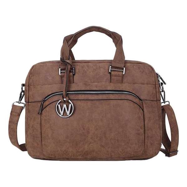 Wimona Eliana 2050 Dames Businesstas / Laptoptas - 15,4 inch - Cognac Wimona Eliana 2050 Dames Businesstas / Laptoptas - 15,4 inch - Cognac