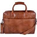 DSTRCT Fletcher Street Laptoptas - 17 inch - Cognac