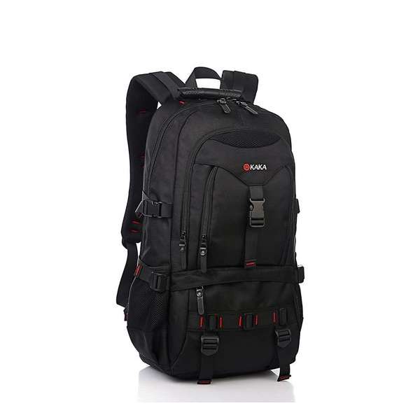 Kaka Designer XL - backpack laptop rugzak 17 inch - reistas - schooltas - schoudertas - 40 Liter - zwart Kaka Designer XL - backpack laptop rugzak 17 inch - reistas - schooltas - schoudertas - 40 Liter - zwart