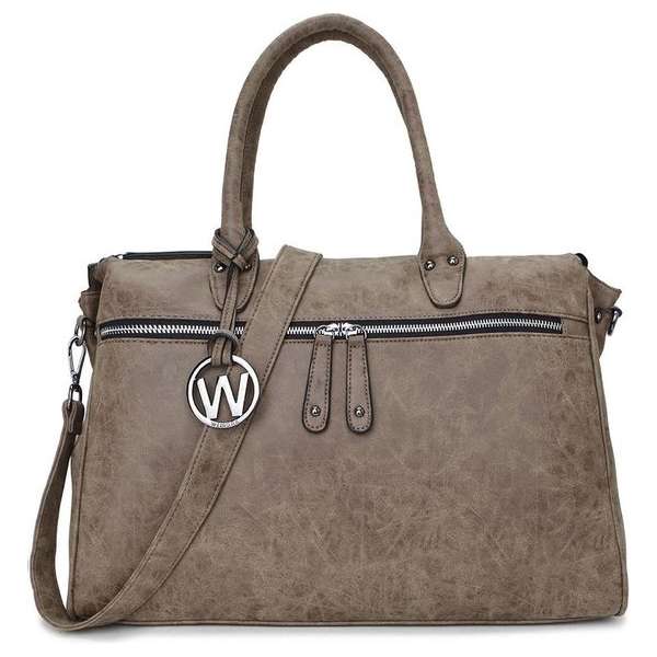 Wimona Fabiana 2021 Schoudertas/ Laptoptas - 15,6 inch - Taupe Wimona Fabiana 2021 Schoudertas/ Laptoptas - 15,6 inch - Taupe